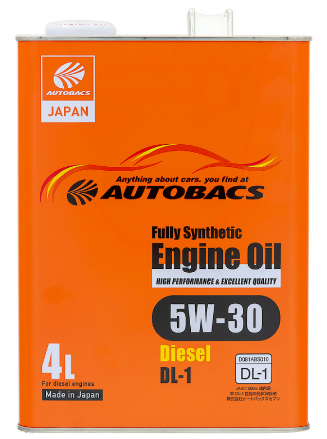 AUTOBACS ENGINE OIL FS DIESEL DL-1 5W30 4L