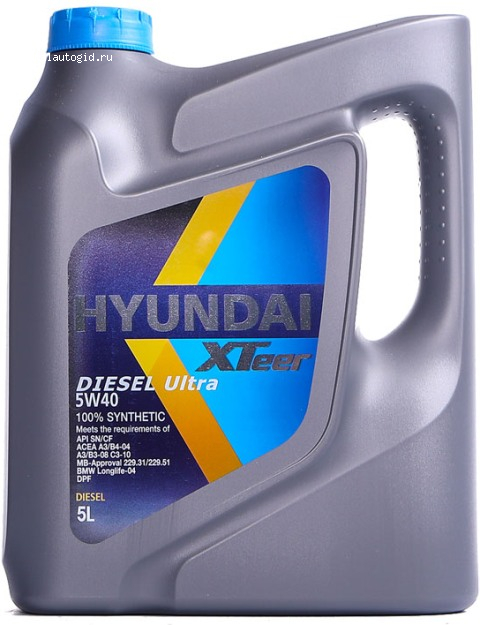 Hyundai XTeer Diesel Ultra 5W40 5L