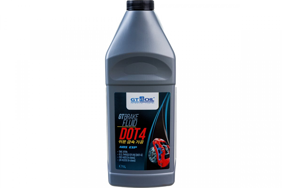 GT OIL Тормозная жидкость DOT 4, 1л	 8809059410226 GT OIL