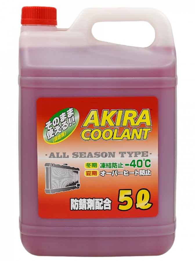 AKIRA COOLANT -40 RED (красный) (5л) AKC25005R AKIRA