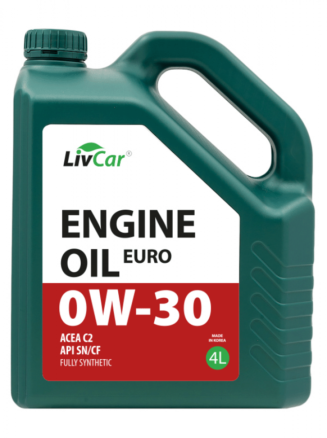 LIVCAR ENGINE OIL EURO 0W30 ACEA C2 API SN/CF 4L LC7110030004 LIVCAR