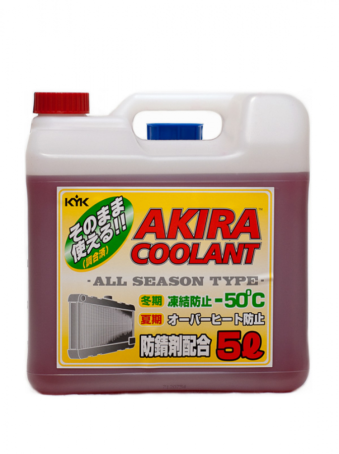 антифриз AKIRA готовый -50 красный 5L 55007 KYK